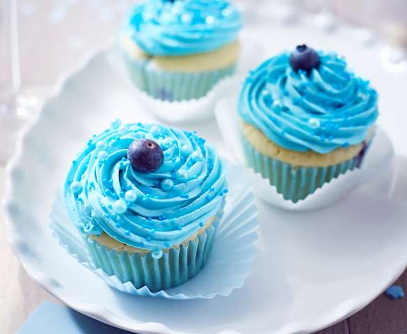 Blaubeer-Joghurt Cupcakes