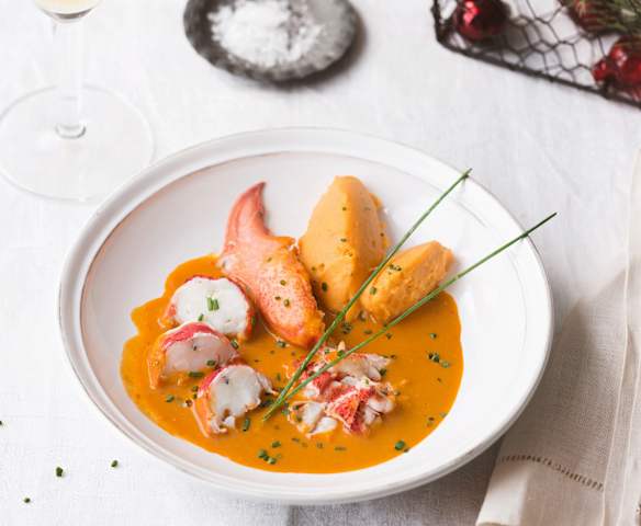 Bogavante en salsa Newburg