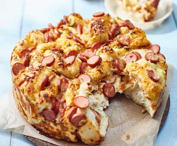 Hot-Dog-Faltenbrot
