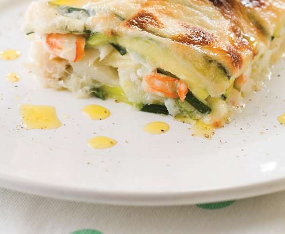 Lasagnes de courgette et poisson
