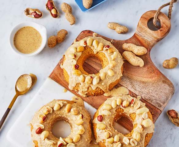 Dona keto de crema de cacahuate