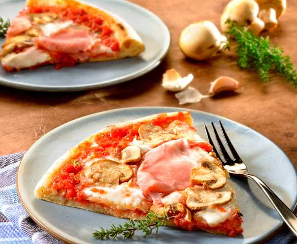 Pizza jambon-champignons
