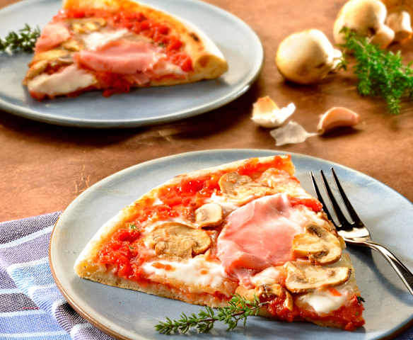 Prosciutto and Mushroom Pizza Prosciutto and Mushroom Pizza
