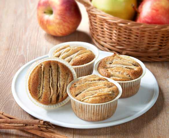 Muffin integrali alle mele (senza glutine)