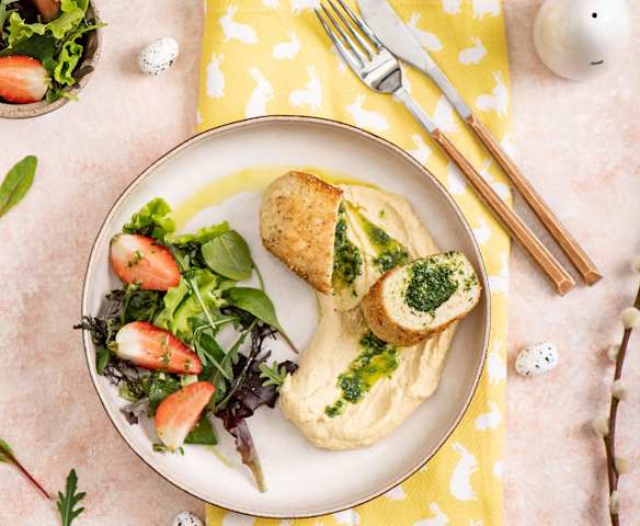 Kotlety po kijowsku z masłem ziołowo-czosnkowym (de volaille)