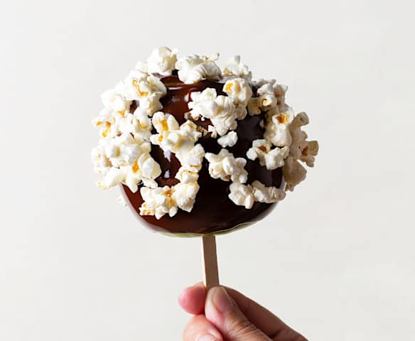 Manzana al toffelate con toppings