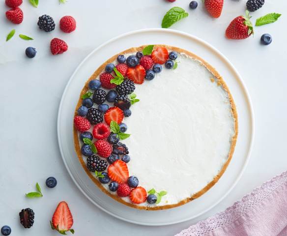 Crostata senza cottura di frutta fresca (senza glutine)