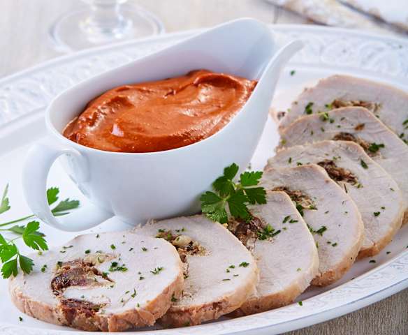 Lomo de cerdo en adobo navideño