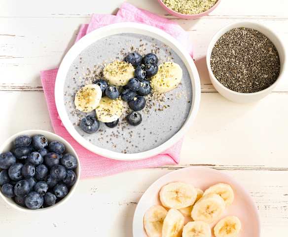 Blueberry Protein Smoothie Bowl