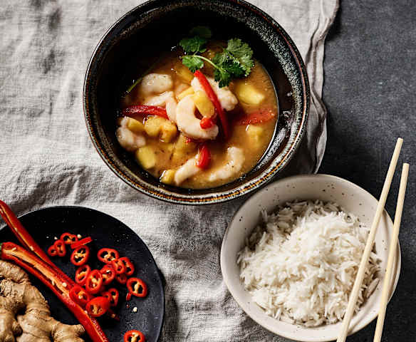 Crevettes à la sauce aigre-douce