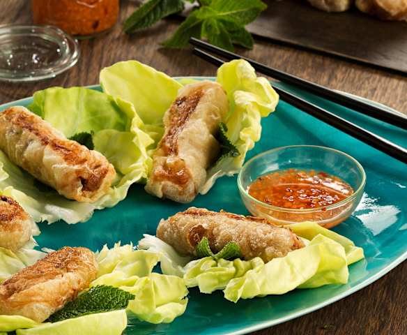 Rollitos vietnamitas de gambas y cerdo (Nems) - Vietnam