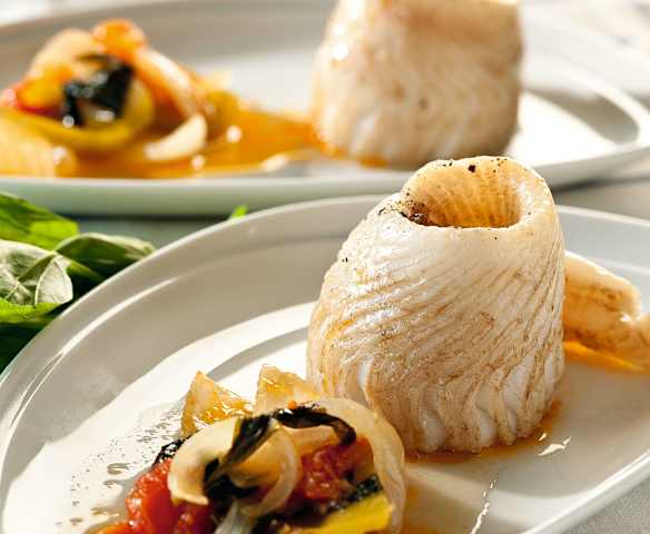 Sogliola al vapore con verdurine