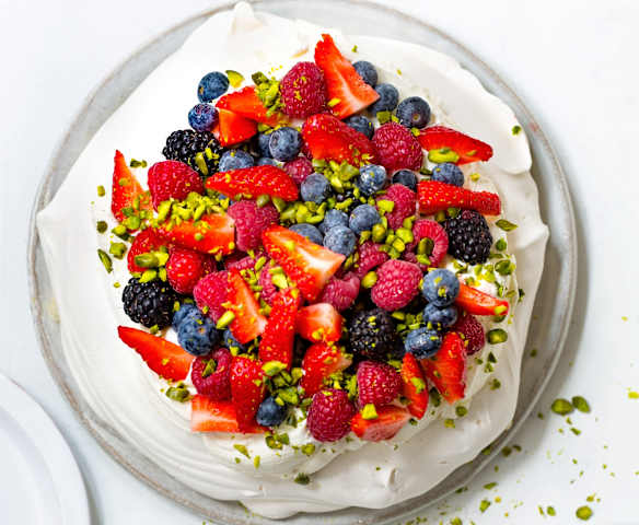 Pavlova aux fruits rouges