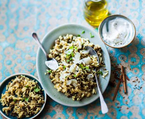 Mujaddara (riz au lentilles)