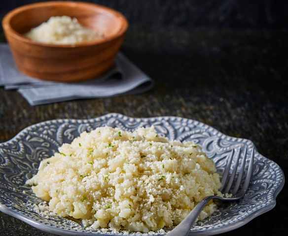 Risotto con poro y limón