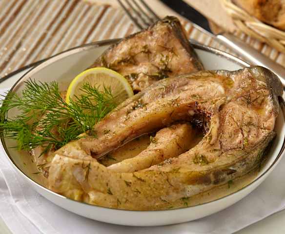 Kapr vařený v páře