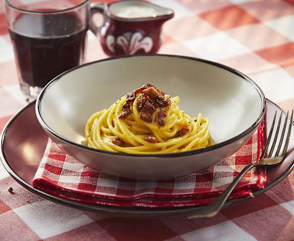 Spaghetti alla "carbonara sbagliata"