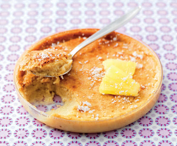 Crème brûlée ananas-coco sans sucre ajouté