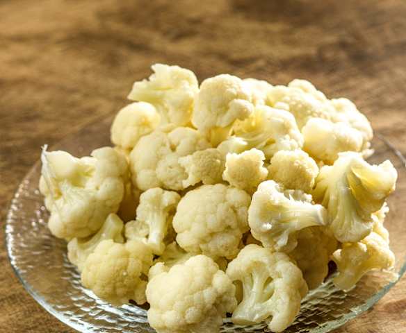 Coliflor al vapor (300 g) en cestillo