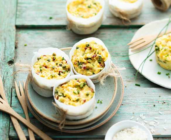 Gâteau de riz aux petits légumes