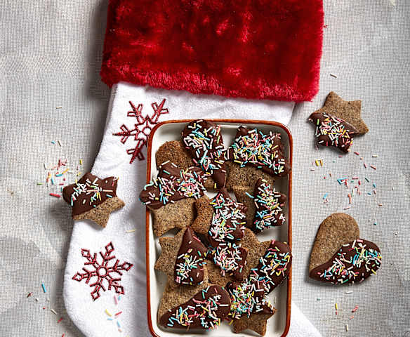 Biscottini ricoperti al cioccolato (senza glutine)