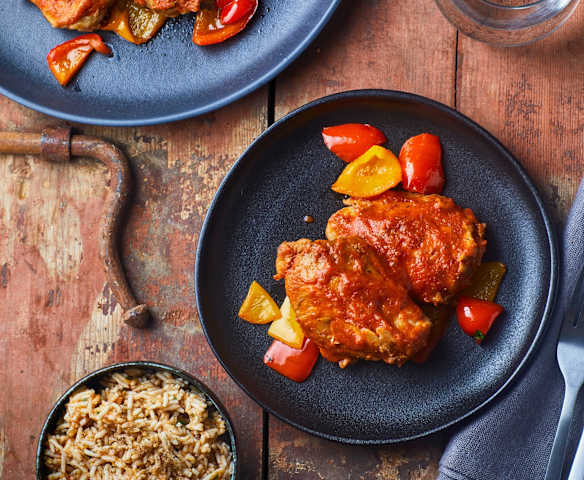 Pollo con sugo alla paprika a Cottura Lenta