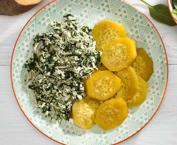 Krůtí prso se špenátem a batátem