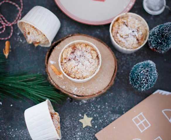 Apfel-Zimt-Muffins mit Streuseln