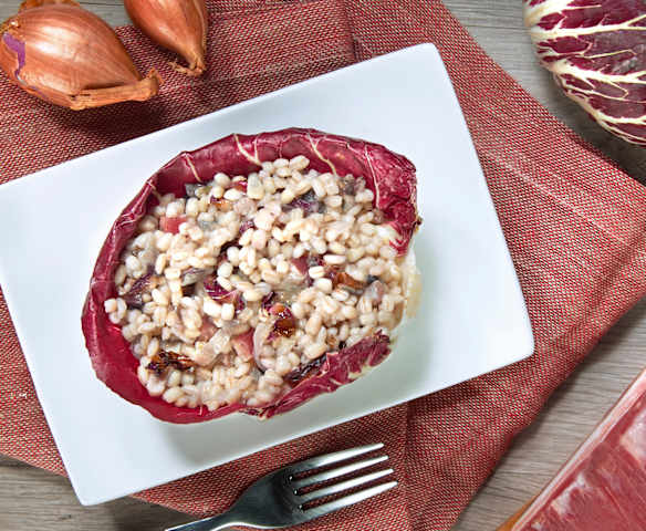 Orzotto al radicchio rosso