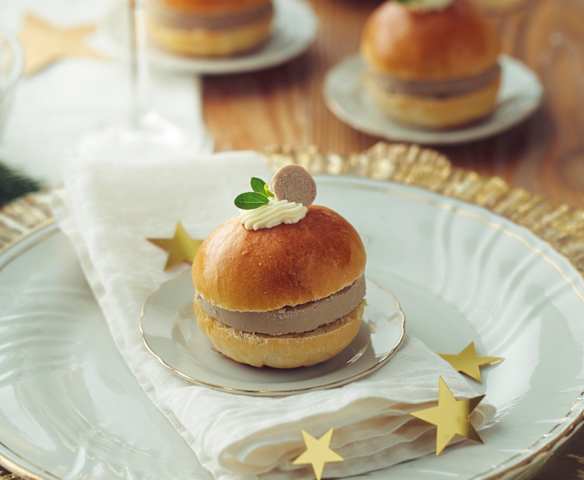 Mini brioche al paté di petto d’anatra