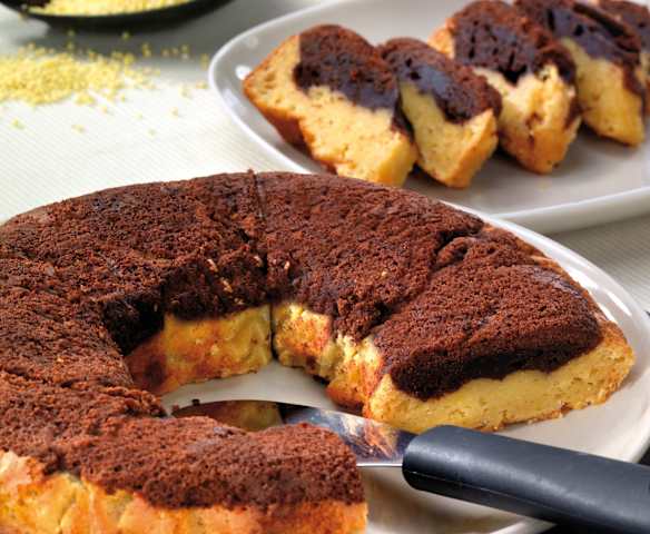 Ciambella di miglio e cioccolato