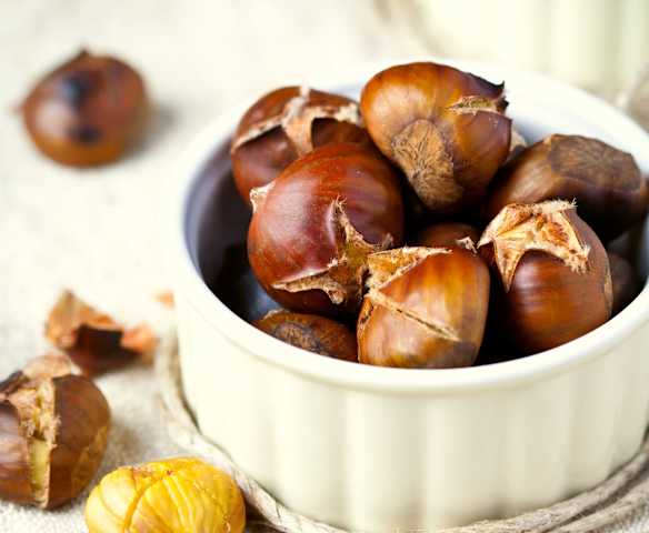 Castañas cocidas