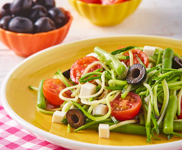 Ensalada de fideos de calabaza low carb