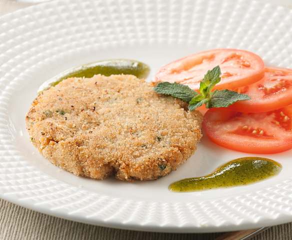 Hamburguesas de soja con pesto de menta fresca Hamburguesas de soja con pesto de menta fresca