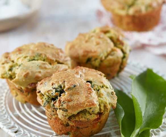 Herzhafte Bärlauch-Küchlein