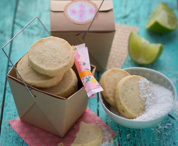 Limetten-Kokos-Kekse Limetten-Kokos-Kekse