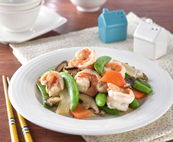 甜豌豆炒蝦仁