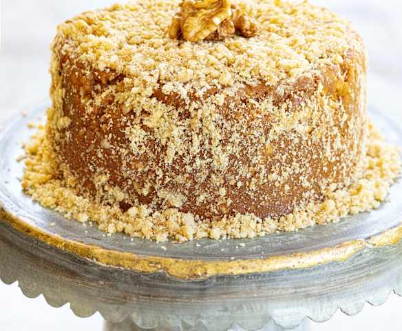 Torta rápida de nueces