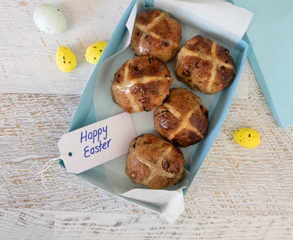 Brioche hot cross buns