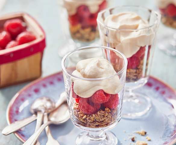 Himbeeren mit Whiskeyfluff