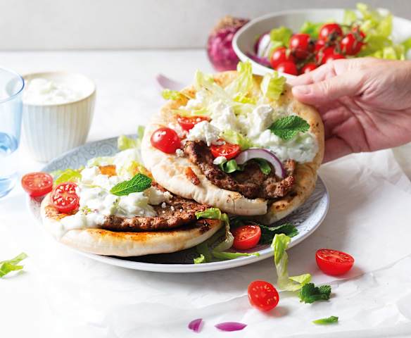 Smash burger pita