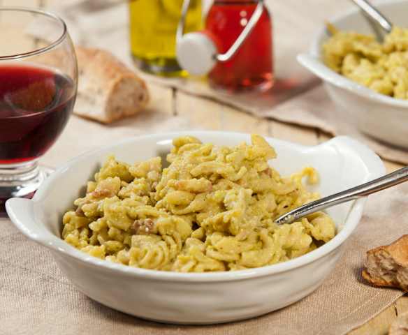 Pasta integrale risottata con cavolo romano