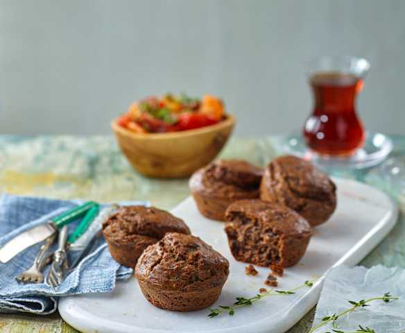 Zeytinli Peynirli Muffin
