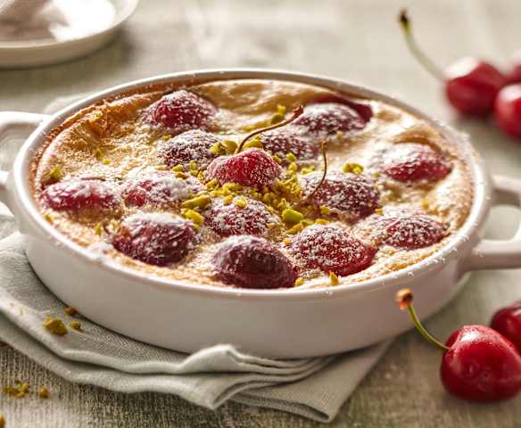 Clafoutis de cerezas (sin lactosa)