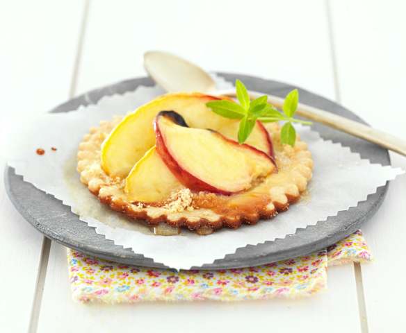 Peach and Lavender Tartlets