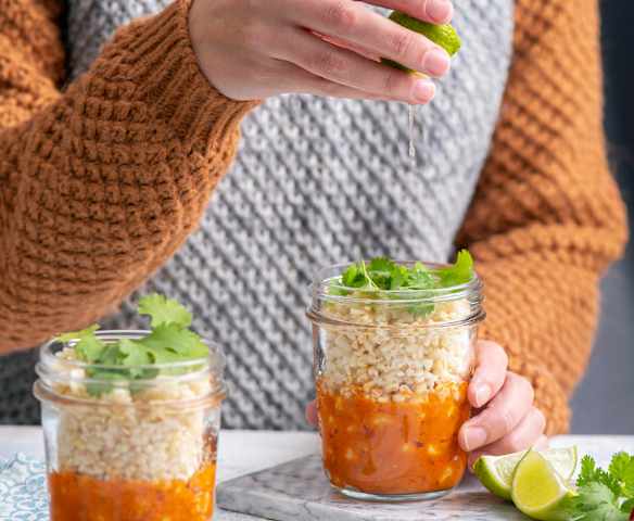 Curry z ciecierzycy i kasza bulgur