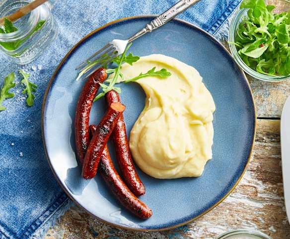 Purée de pomme de terre et merguez