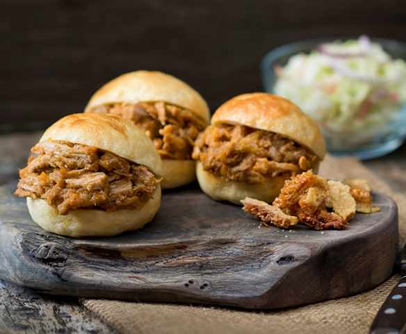 Pulled Pork con panini al vapore
