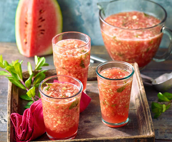 Melonen-Gurken-Bowle