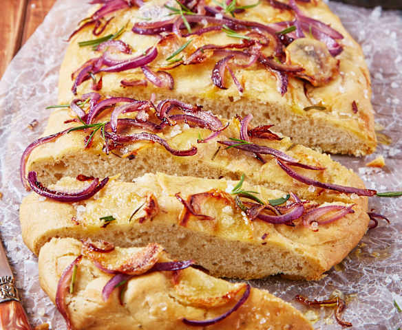 Focaccia de papa y romero